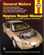 1988 - 2007 Regal Lumina Cutlass Supreme Grand Prix Haynes Repair Manual