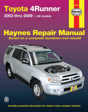 2003 - 2009 Toyota 4Runner Haynes Repair Manual 