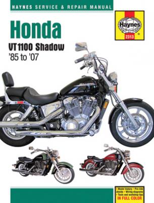 1985 - 2007 Honda Shadow VT1100 Haynes Repair Manual