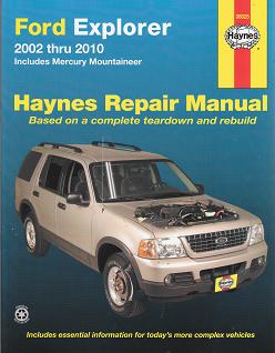 2002 - 2010 Ford Explorer Mercury Mountaineer Haynes Repair Manual