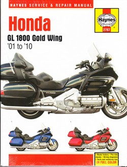 2001 - 2010 Honda GL 1800 Gold Wing Haynes Repair Manual
