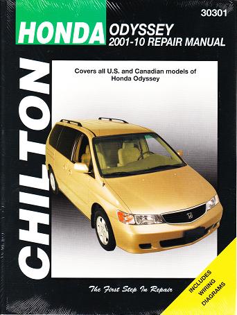 2001 - 2010 Honda Odyssey Chilton's Total Car Care Manual