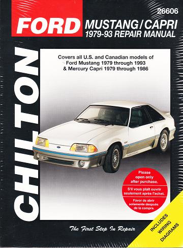1979 - 1993 Ford Mustang & Mercury Capri Chilton's Total Car Care Manual