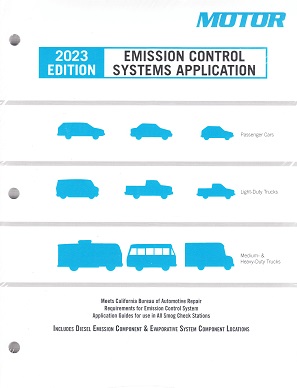 1976 - 2023 MOTOR Emission Control Systems Application Manual - Cars, Light, Medium & Heavy Duty Vehicles