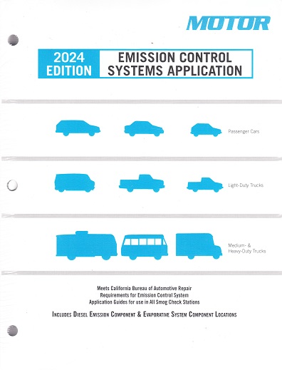 1976 - 2024 MOTOR Emission Control Systems Application Manual - Cars, Light, Medium & Heavy Duty Vehicles