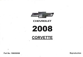2008 Chevrolet Corvette Factory Owner's Manual