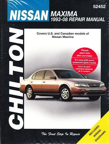 1993 - 2008 Nissan Maxima Chilton's Total Car Care Manual