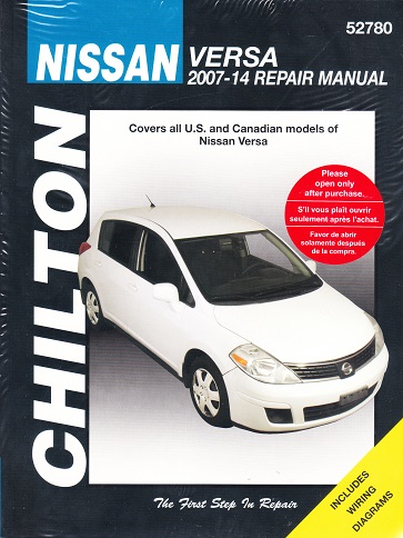 2007 - 2014 Nissan Versa Chilton's Repair Manual