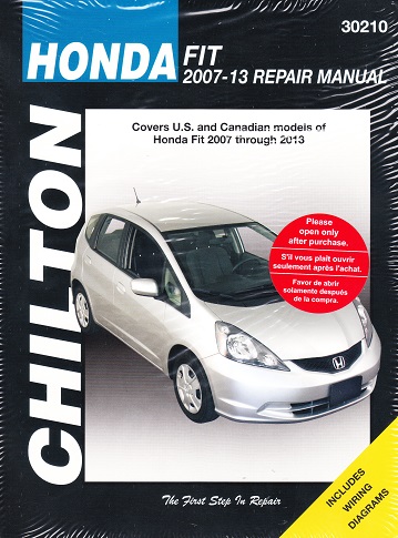 2007 - 2013 Honda Fit Chilton's Repair Manual