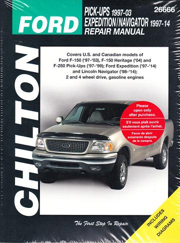 Chiltons manual ford excursion