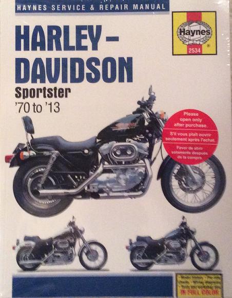1970 - 2013 Harley-Davidson Sportster Haynes Motorcycle Service & Repair Manual