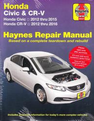 2012 - 2016 Honda Civic and CR-V Haynes Repair Manual
