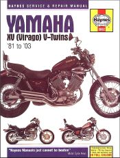 1981 - 2003 Yamaha Virago XV535 XV700 XV750 XV920 XV1000 XV1100 Haynes Manual