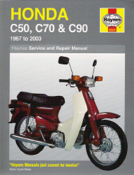 1967 - 2003 Honda C50, C70, C90 Haynes Repair Manual