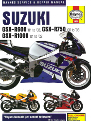 2000 - 2003 Suzuki GSXR600, GSXR750, GSXR1000 Haynes Repair Manual
