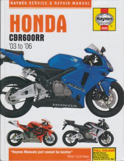 2003 - 2006 Honda CBR600RR Haynes Service and Repair Manual