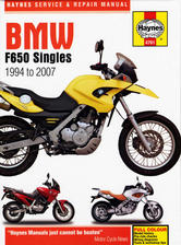 1994 - 2007 BMW F650 Singles Haynes Repair Manual