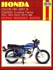 1977 - 1985 Honda CD/CM185 CD/CM200 CM250C 2-Valve Twins, Haynes Repair Manual