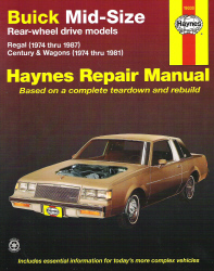 1974 - 1987 Buick Mid-Size RWD Models Haynes Repair Manual 