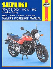 1979 - 1988 Suzuki Katana GSX1000, GSX1100, GS1000, GS1100, GS1150 Haynes Repair Manual