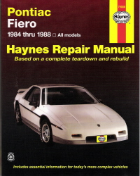 1984 - 1988 Pontiac Fiero Haynes Repair Manual
