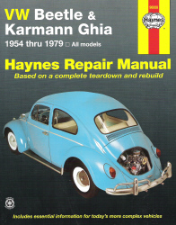1954 - 1979 Volkswagen Beetle & Karmann Ghia Haynes Repair Manual 