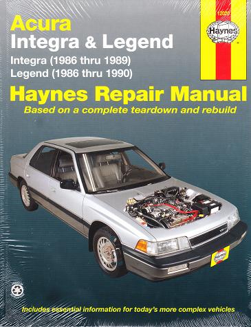 1986 - 1990 Acura Integra & Legend Haynes Repair Manual