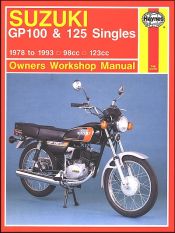 1978 - 1993 Suzuki GP100, GP125 Haynes Repair Manual