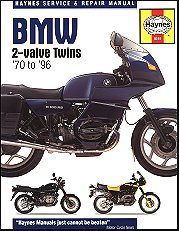 1970 - 1996 BMW R45 R50 R60 R65 R75 R80 R90 R100 R1000 Haynes Repair Manual