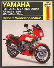 1984 - 1992 Yamaha FJ600 FZ600 XJ600 YX600 Radian Haynes Owners Workshop Manual