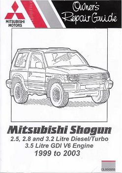 Mitsubishi 1999 - 2003 Shogun 2.5, 2.8 and 3.2L Diesel/TurboDiesel, 3.5L GDI V6 Engine, Russek Repair Manual - Softcover