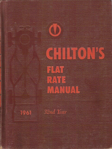 1950 - 1961 Chilton's Flat Rate and Parts Manual