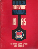 1965 Buick Service Manual - Skylark Gran Sport