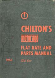 1958 - 1966 ChiltonFlat Rate and Parts Manual