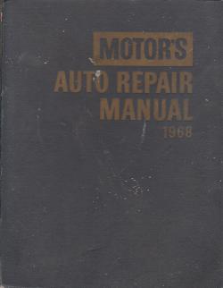 Auto 1968 Motor's Repair Manual - Hardcover