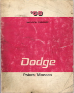 1968 Dodge Polara and Monaco Service Manual