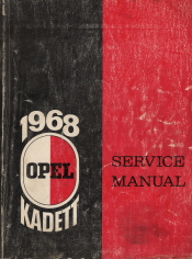 1968 Opel Kadett Service Manual