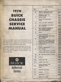 1970 Buick Chassis Service Manual