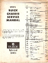 1971 Buick Chassis Service Manual, All Series