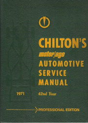 1964 - 1971 Chilton's Automotive Service Manual