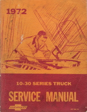 1972 Chevrolet 10-30 Series Truck Chassis Factory Service Manual