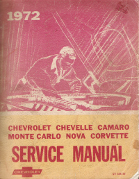 1972 Chevrolet Chevelle, Camaro, Monte Carlo, Nova, Corvette Service Manual