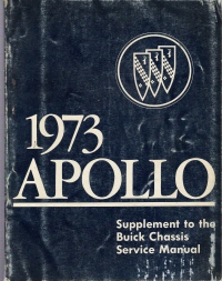 1973 Buick Apollo Supplemental Chassis Service Manual