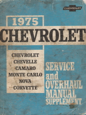 1975 Chevrolet Passenger Car Chassis Service and Overhaul Manual Supplement