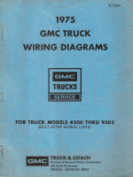 1975 GMC 4500 thru 9502 Truck Wiring Diagrams