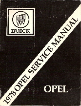 1978 Opel Factory Service Manual