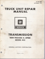 GMC 1978 Truck Factory Unit Repair Manual (5-Speed 540 & 542 Models) - Softcover