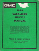 1979 GMC Caballero Service Manual