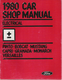 1980 Ford Car Electrical Shop Manual