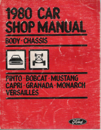 1980 Ford Car Shop Body & Chassis Manual